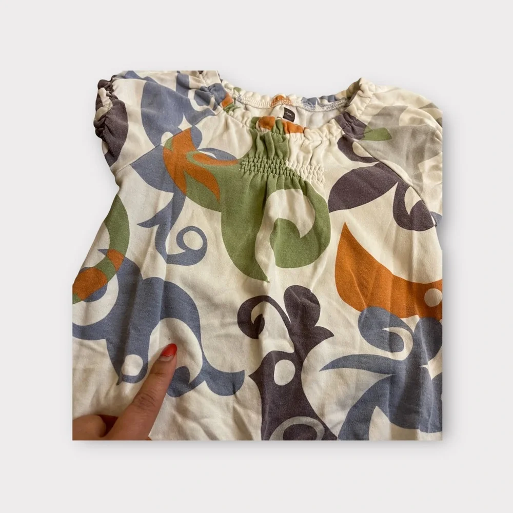 Tea Collection Bird Pattern Romper - Picture 3 of 5